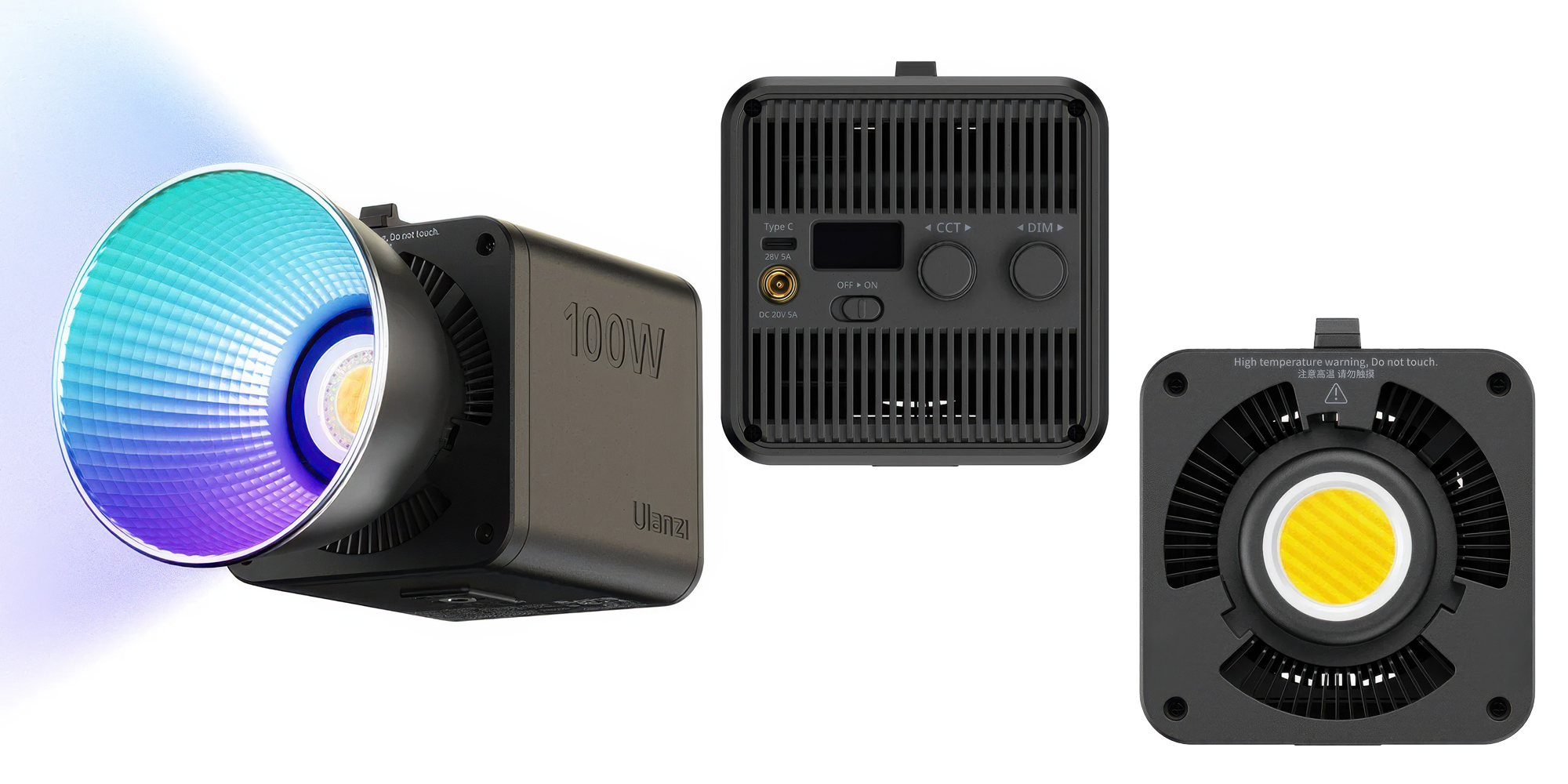 Lampa LED Ulanzi ML100 - RGB, WB (2700 K - 6500 K)